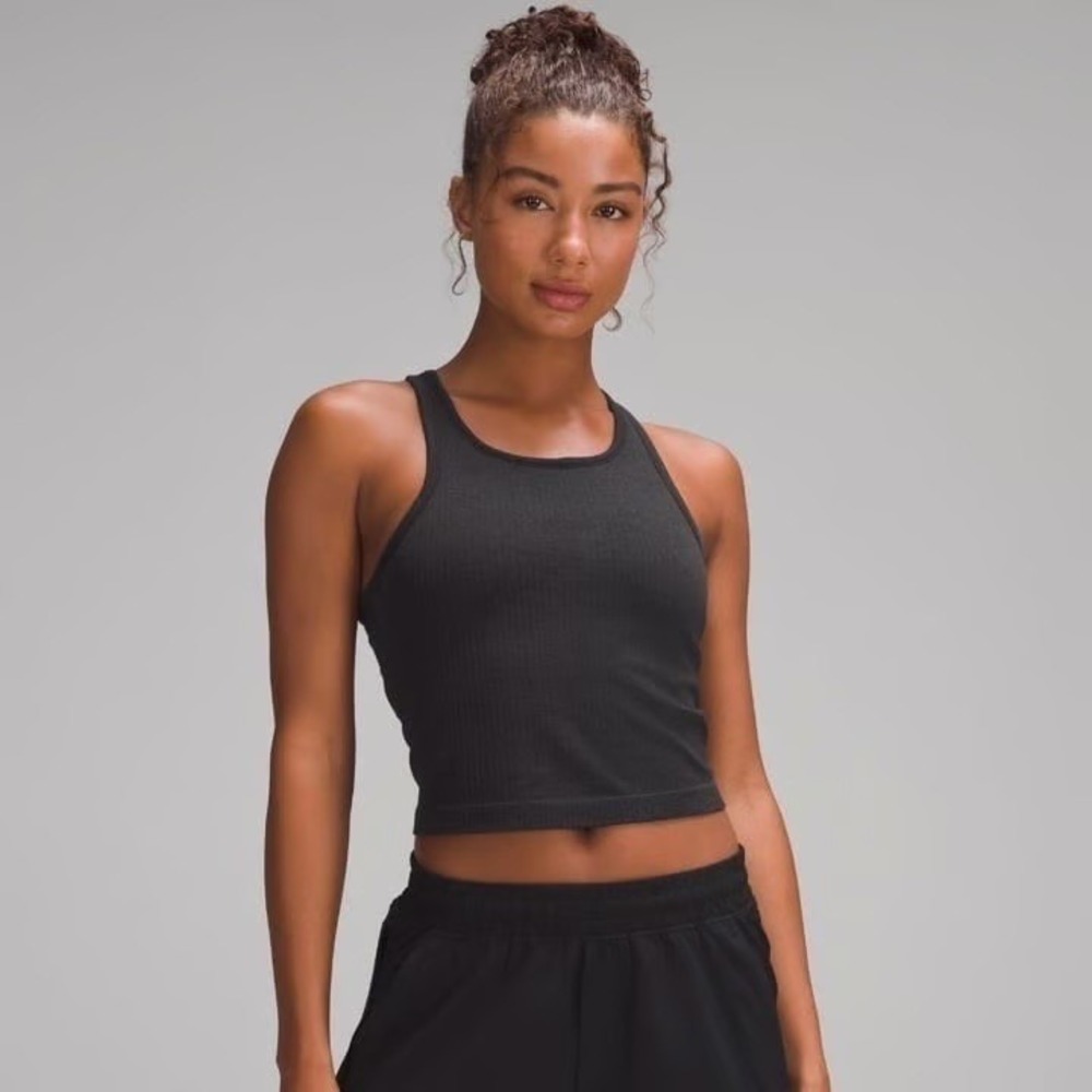 NWT Lululemon Trapeze Twist Tank - Ebb To Street Cropped Racerback Tank Size 12